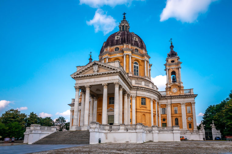 La Basilica di Superga nelle Colline Piemontesi