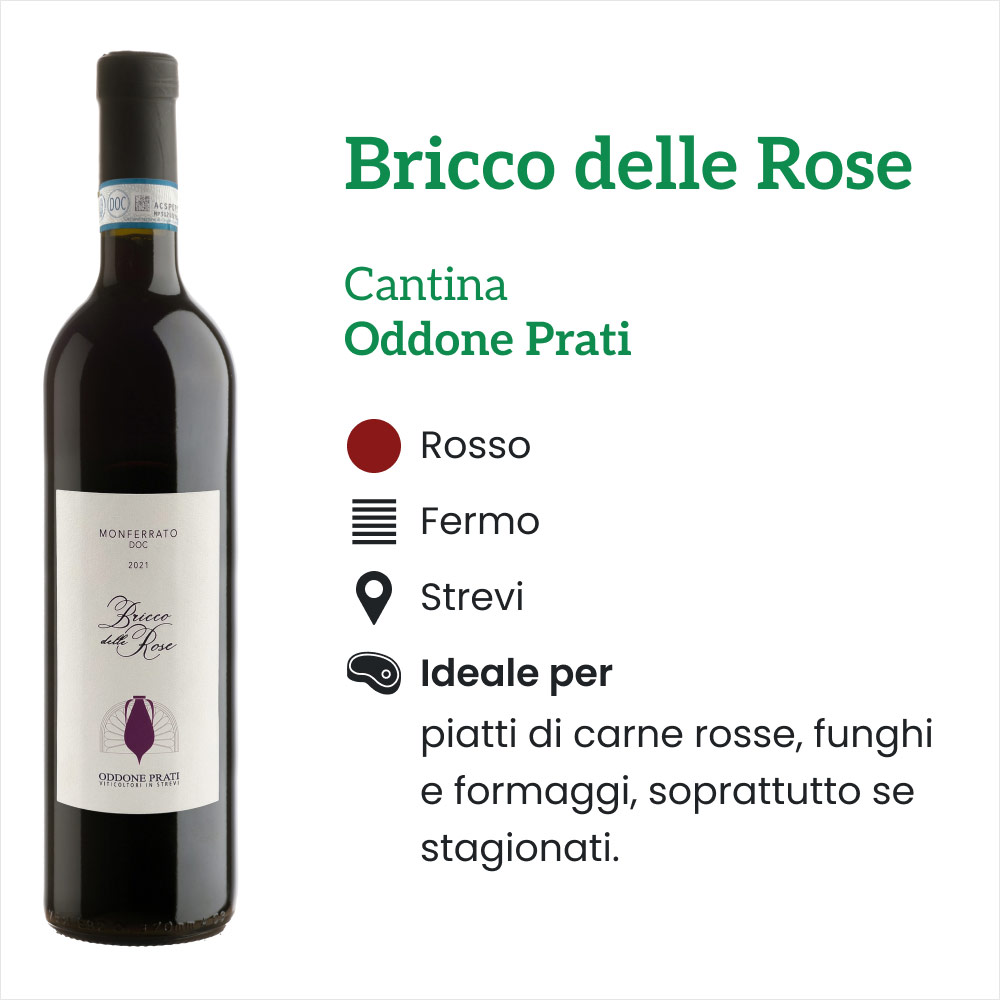 Bricco delle Rose Oddone Prati Rosso - Caratteristiche e abbinamenti