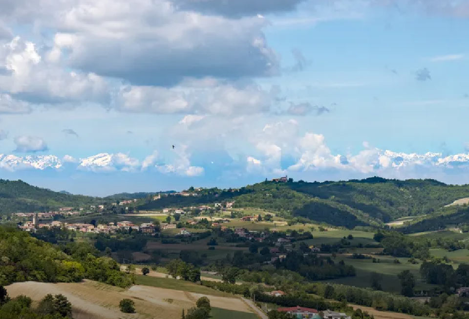 Moncalvo belvedere con terrazza panoramica